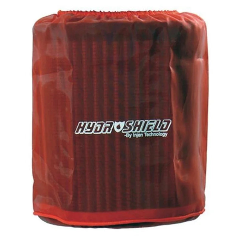 Injen Red Water Repellant Pre-Filter fits X-1022 6-1/2in Base / 8in Tall / 5-1/2in Top - Side View