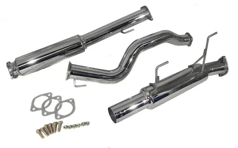 Injen 11-17 Nissan Juke 1.6L 4cyl Turbo FWD ONLY (incl Nismo) SS Cat-Back Exhaust - Side View