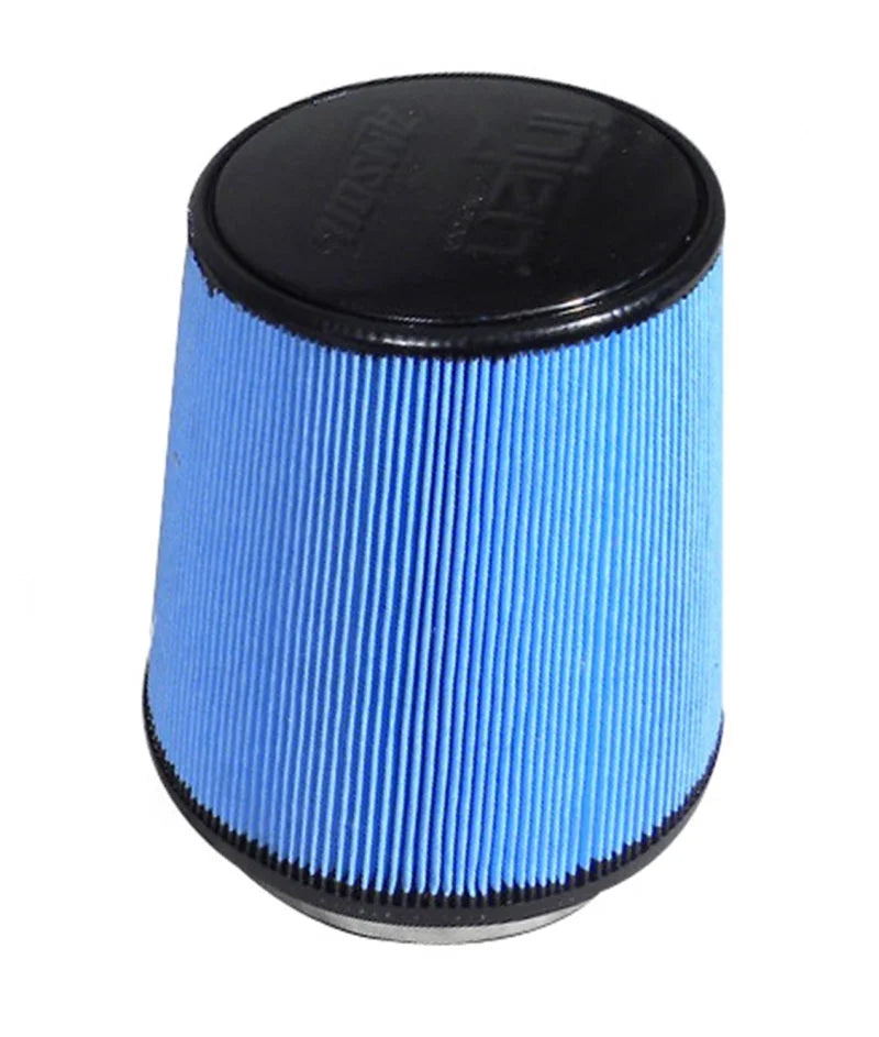 Injen Super-flow Web Nanofiber Dry Air FIlter-5in Neck/6-1/2in Base/7in Height/4-1/2in Top - Side View