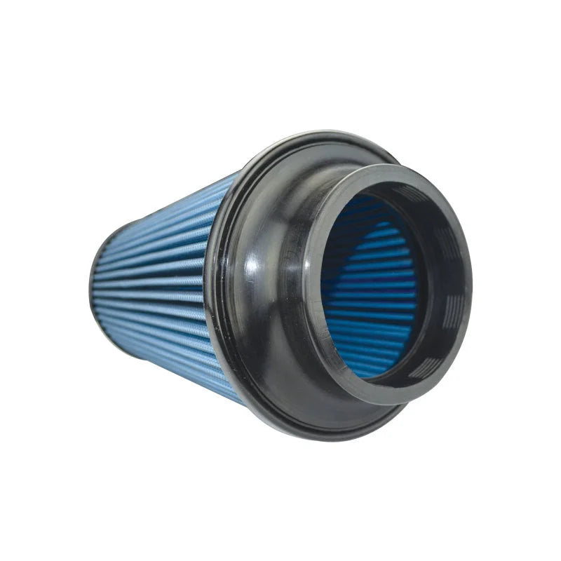 Injen SuperNano-Web Air Filter 4.0in ID/ 6.5in Base / 10.3in Height / 5.35in Top - Side View