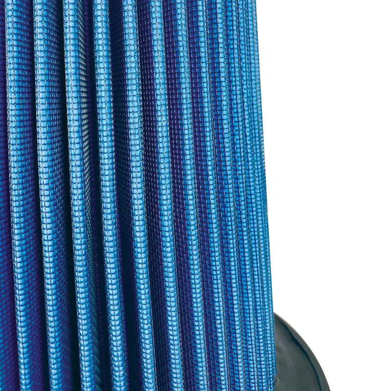 Injen SuperNano-Web Air Filter 5in Flange ID 8in Base/7.9in Media Height /5.3in Inertia Top - Detail View