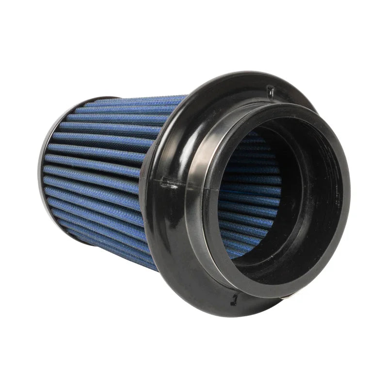 Injen SuperNano Web Dry Air Filter w/ Twist Lock Base- 3.5in Flange ID / 5.5in Base / 6.3in Height - Side View