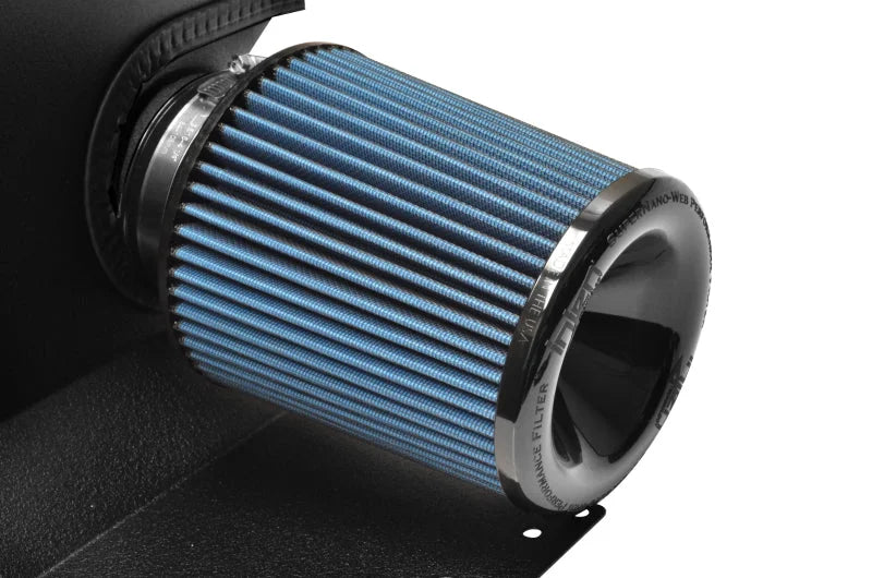 Injen16-18 Ford Focus RS Wrinkle Black Cold Air Intake - Installation View