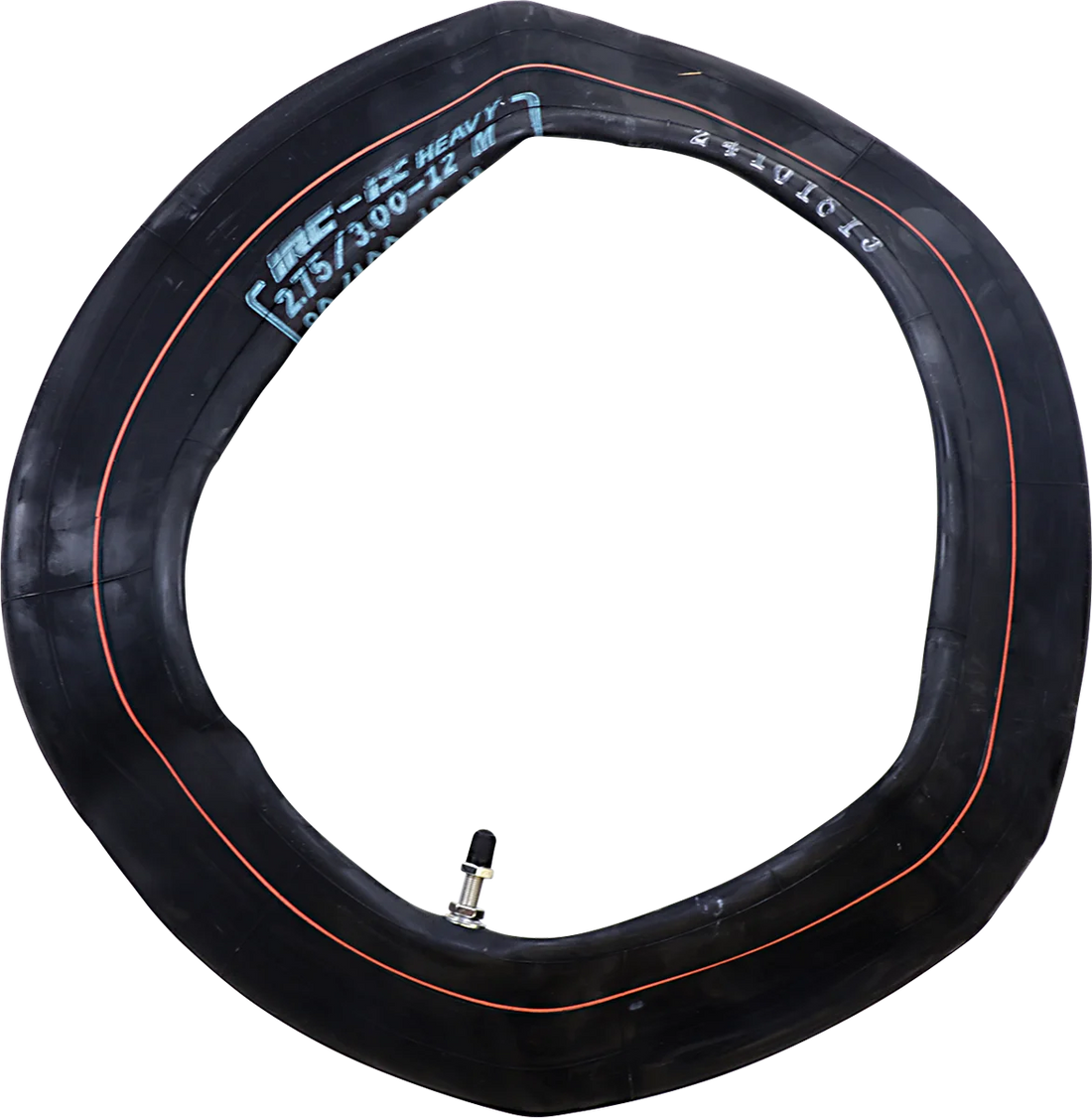 Inner Tube - Heavy Duty - 12" - TR-4 - Center Metal Valve IRC Tire T20104 - Side View