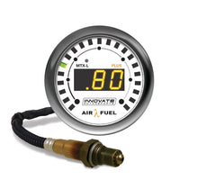 Load image into Gallery viewer, Innovate MTX-L PLUS Digital Air/Fuel Ratio Gauge Kit 8ft w/O2 Sensor - Side View