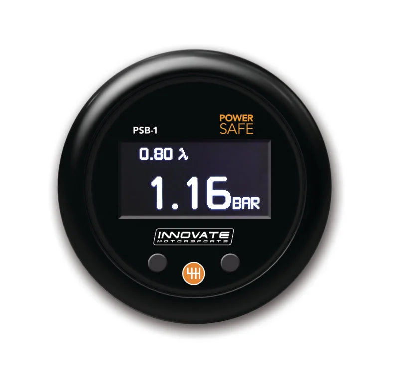 Innovate PSB-1 PowerSafe Boost and Air / Fuel Gauge Kit - Side View