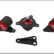 Load image into Gallery viewer, Innovative 02-05 Civic K-Series Black Steel Mounts 75A Bushings (Not K24 Trans) - Side View