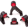 Load image into Gallery viewer, Innovative 07-13 Mitsubishi Evolution 4B11T Black Steel Mounts 85A Bushings