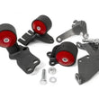 Load image into Gallery viewer, Innovative 88-91 Civic B-Series Black Steel Mounts 95A Bushings (Cable to Hydro Conversion)