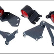 Load image into Gallery viewer, Innovative 88-91 Civic B-Series Black Steel Mounts 60A Bushings (Cable to Hydro Conversion) - Side View
