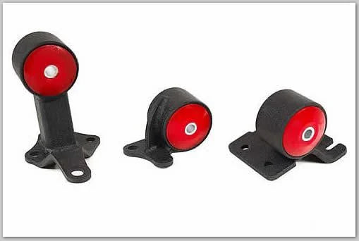 Innovative 88-91 Civic B-Series Black Steel Mounts 60A Bushings (Cable) - Side View