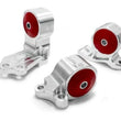 Load image into Gallery viewer, Innovative 88-91 Civic B-Series Silver Aluminum Mounts 95A Bushings (Cable to Hydro Conversion)