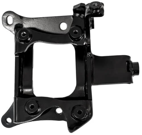 Innovative 88-91 Civic /CRX B-Series Black Steel Conversion AC Bracket (D-Series Sanden Compressor) - Side View