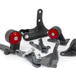 Load image into Gallery viewer, Innovative 88-91 Civic D-Series Black Steel Mounts 60A Bushings (92+ Engine Hydro Conversion)