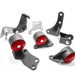 Load image into Gallery viewer, Innovative 88-91 Civic D-Series Black Steel Mounts 85A Bushings (Pre 92 Engine Hydro)