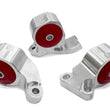 Load image into Gallery viewer, Innovative 88-91 Civic D-Series Silver Aluminum Mounts Solid Bushings (Cable)