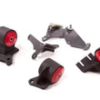 Load image into Gallery viewer, Innovative 90-93 Integra B-Series Black Steel Mounts 95A Bushings (Cable to Hydro Conversion)