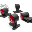 Load image into Gallery viewer, Innovative 91-99 Mitsubishi 3000GT / GTO 6G72 Black Steel Mounts 95A Bushings