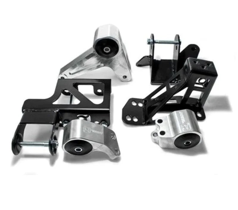 Innovative 92-95 Civic K-Series Black Aluminum Mounts Solid Bushings (Not K24 Trans)
