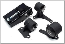 Load image into Gallery viewer, Innovative 94-01 Integra H-Series Black Steel Mounts 75A Bushings - Side View
