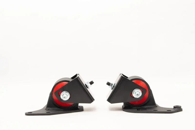 Innovative 94-97 Mazda Miata NA 1.8L Black Steel Replacement Mounts 60A Bushings (No Trans Mount) - Back View