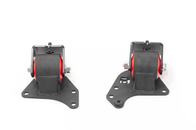 Innovative 94-97 Mazda Miata NA 1.8L Black Steel Replacement Mounts 60A Bushings (No Trans Mount) - Installation View