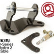 Load image into Gallery viewer, Innovative 96-00 Civic B-Series Black Steel Hydro to Cable Trans Conversion Bracket and Actuator - Main Product View