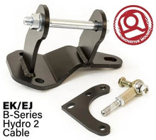 Load image into Gallery viewer, Innovative 96-00 Civic B-Series Black Steel Hydro to Cable Trans Conversion Bracket and Actuator - Main Product View