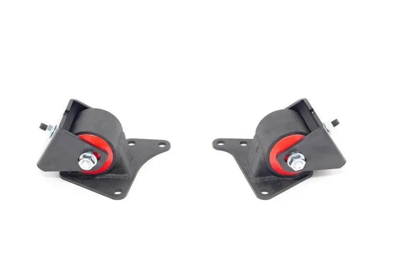 Innovative 99-00 Mazda Miata NB 1.8L Black Steel Replacement Mounts 60A Bushings (No Trans Mount) - Side View