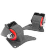 Load image into Gallery viewer, Innovative 99-00 Mazda Miata NB 1.8L Black Steel Replacement Mounts 60A Bushings (No Trans Mount) - Back View