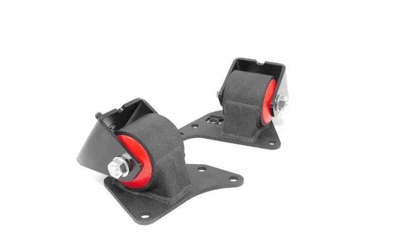 Innovative 99-00 Mazda Miata NB 1.8L Black Steel Replacement Mounts 60A Bushings (No Trans Mount) - Back View