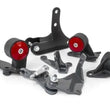 Load image into Gallery viewer, Innovative 88-91 Civic D-Series Black Steel Mounts 85A Bushings (92+ Engine Hydro Conversion)