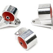 Load image into Gallery viewer, Innovative Mounts B/D Series Silver Aluminum Mounts 85A Bushings (2 Bolt) fits 1996-2000 Honda Civic - Main Product View
