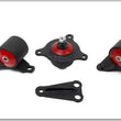 Load image into Gallery viewer, Innovative 02-05 Civic K-Series Black Steel Mounts 75A Bushings (Not K24 Trans) - Side View