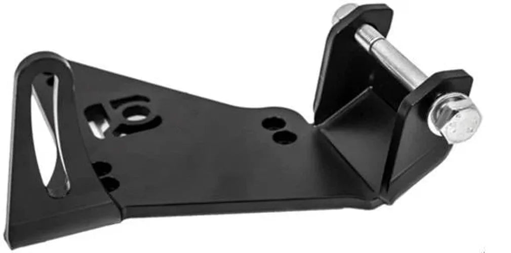 Innovative N/A H-Series Black Steel H22 Alternator Relocation Bracket - Back View