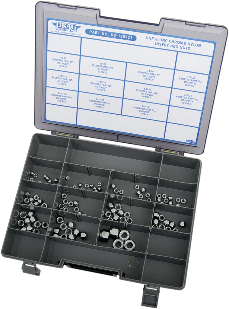 Insert Nut - Assortment - Nylon DragSpecialties MK201 - Main Product View