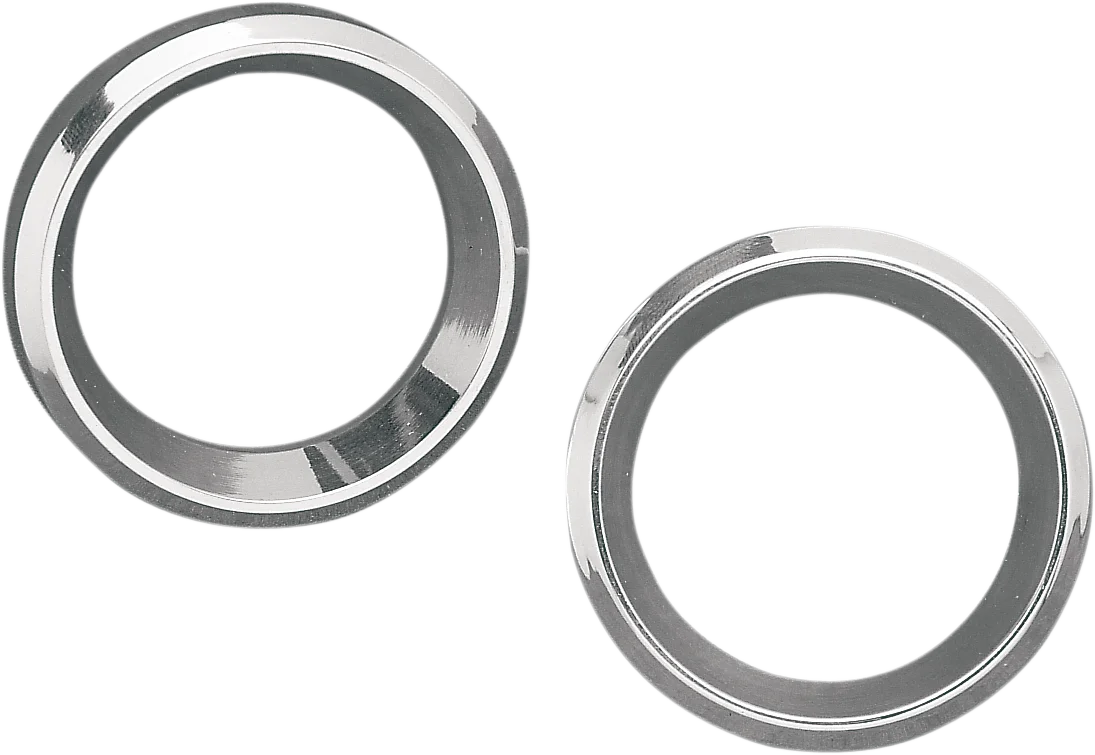 Instrument Gauge Bezel - Chrome - 2" Diameter DragSpecialties 2202-0061-BC119 - Side View