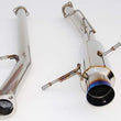 Load image into Gallery viewer, Invidia 02-07 WRX/STi 76mm N1 RACING Titanium Tip Cat-back Exhaust - Back View