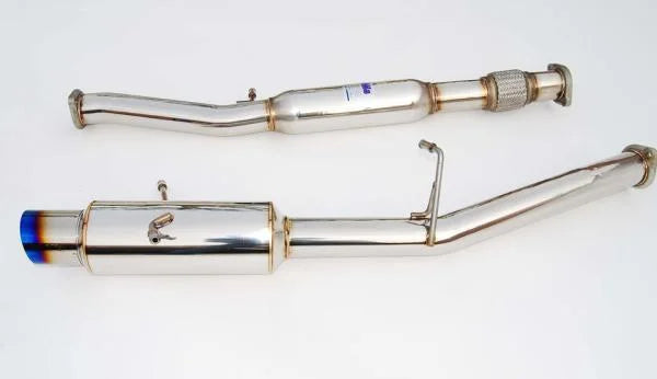 Invidia 02-07 WRX/STi 76mm N1 REGULAR Titanium Tip Cat-back Exhaust - Back View