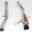 Load image into Gallery viewer, Invidia 02-07 WRX/STi 76mm N1 REGULAR Titanium Tip Cat-back Exhaust - Installation View