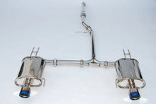 Load image into Gallery viewer, Invidia 04-08 Acura TSX Q300 Rolled Titanium Tip Cat-Back Exhaust - Side View