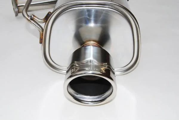 Invidia 08-09 WRX Sedan Q300 Dual Stainless Steel Tip Cat-back Exhaust - Side View