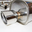 Load image into Gallery viewer, Invidia 08-09 WRX Sedan Q300 Dual Stainless Steel Tip Cat-back Exhaust - Back View