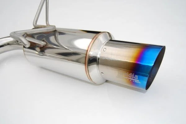 Invidia 08-11 STi Hatch / 11 WRX Hatch Dual N1 Single Layer Titanium Tipped Cat-back Exhaust - Main Product View