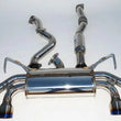 Load image into Gallery viewer, Invidia 08-11 STi Hatch / 11 WRX Hatch Dual Q300 Titanium Tip Cat-back Exhaust - Side View