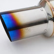 Load image into Gallery viewer, Invidia 08+ WRX Hatch / 08 STi 76mm RACING Titanium Tip Cat-back Exhaust - Side View