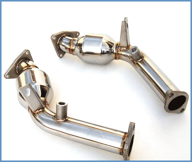 Invidia 09+ Nissan 370Z / Infiniti G37 60mm High Flow Cat w/ Bracket - Main Product View
