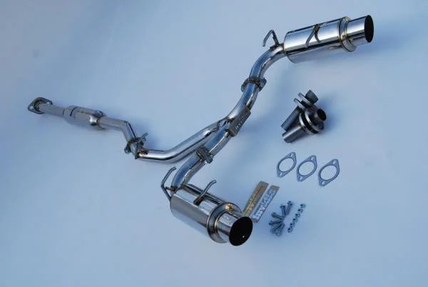 Invidia 12 Scion FRS/BRZ 60mm N1 Polish Tip Cat- Back Exhaust - Side View