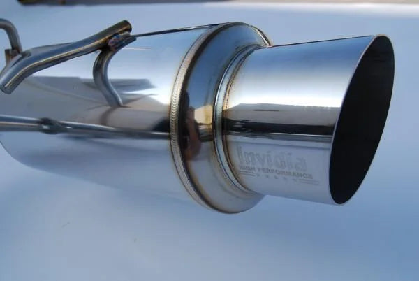 Invidia 12 Scion FRS/BRZ 60mm N1 Polish Tip Cat- Back Exhaust - Back View