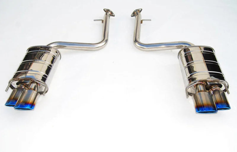 Invidia 15+ Lexus RC350/200T Titanium Quad Rolled Tip Axel-Back Exhaust - Side View